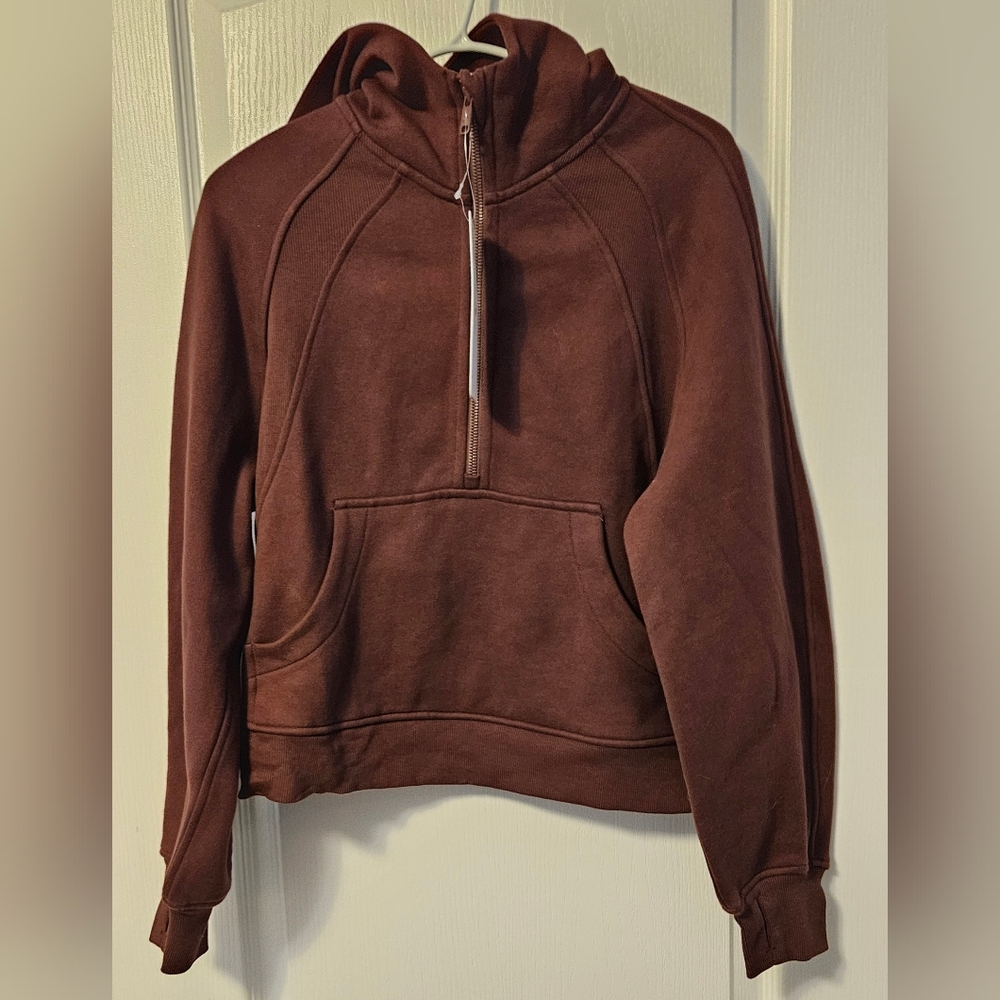 CRZ YOGA Half Zip Hoodie Taupe XS